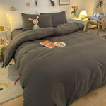 Housse de couette bleue pour décoration chambre