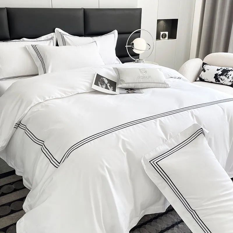 Ensemble housse couette et taies d'oreiller
