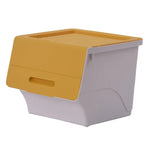 Boîte de rangement jouets 80L silicone bleu lac capacité 120 kg