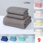Serviette de bain gaufrée douce absorbante