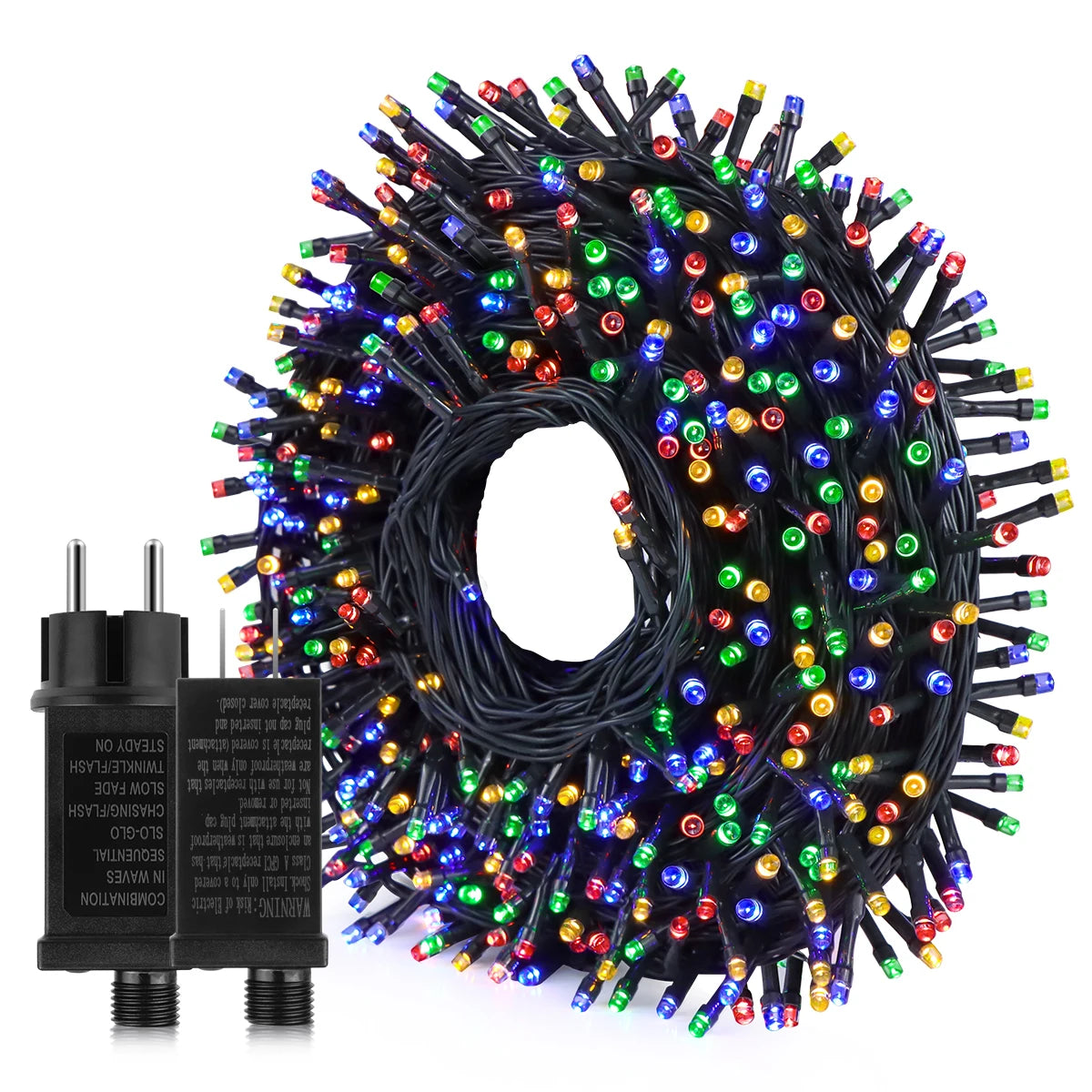 Guirlande lumineuse LED 24V extérieur Noël blanc chaud