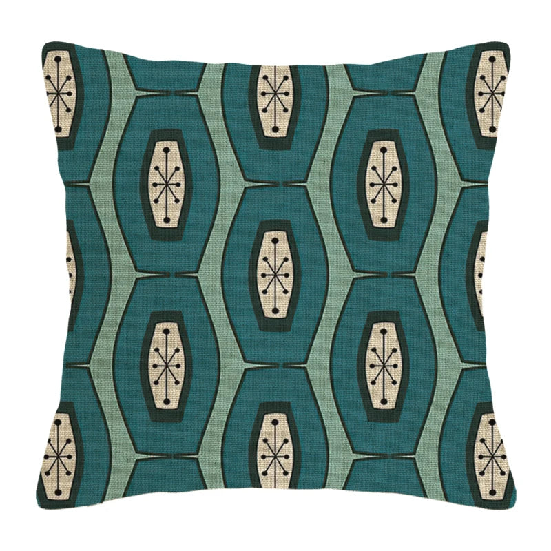 Taie d'oreiller boho gris 60x60 cm pour lit