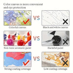 Peinture murale avec cadre décoratif optionnel