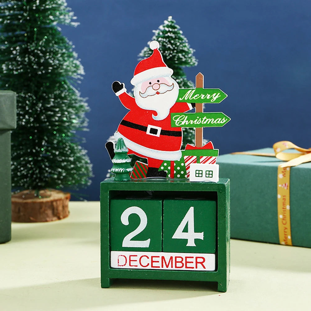 Calendrier de l'Avent avec cubes de date mobiles