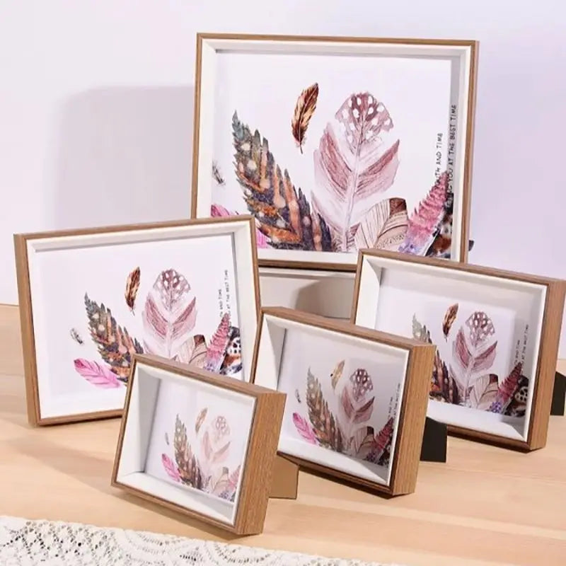Cadre photo mural 18x24 dans un salon