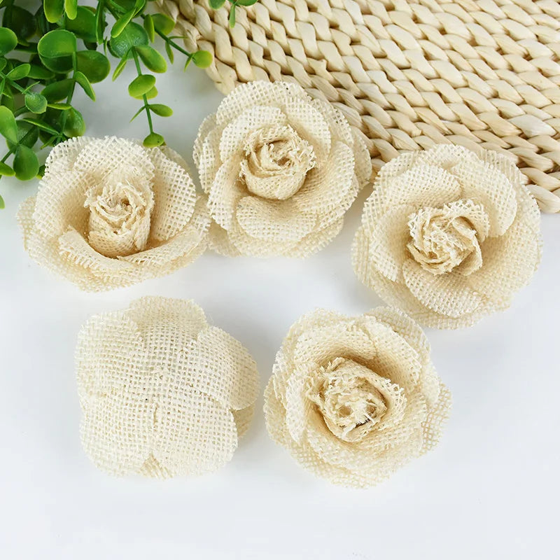 Accessoires DIY en jute pour événement