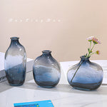 Vase en verre dégradé pour décoration de salle à manger
