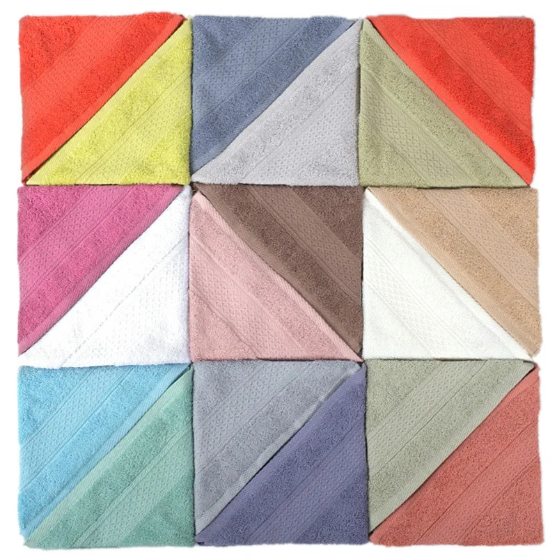 Ensemble 6 pièces de serviettes de bain dans différentes couleurs disponibles