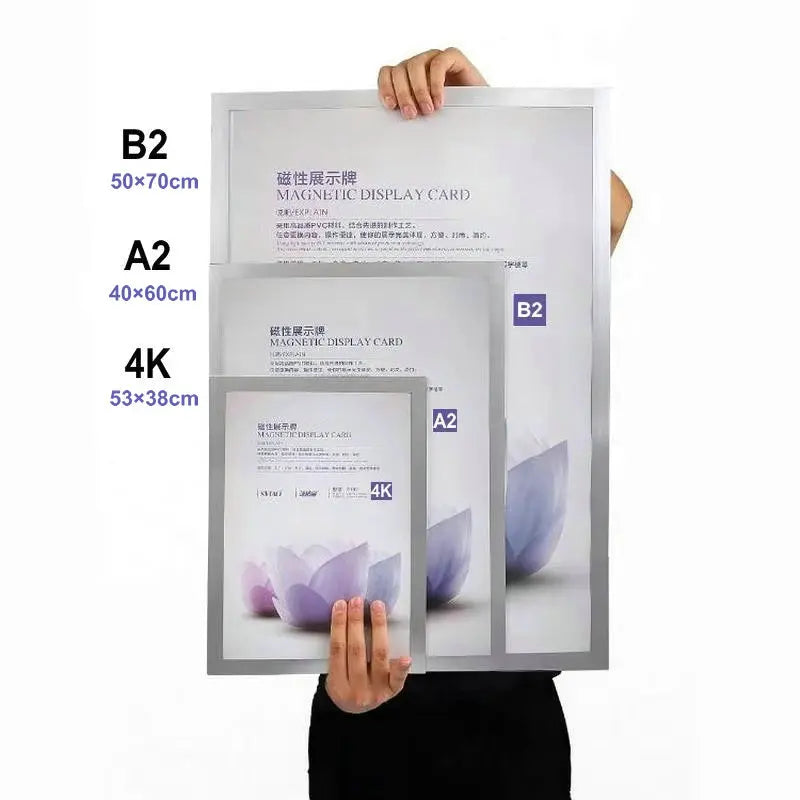 Cadre magnétique 50x70 cm blanc pour affiche A2