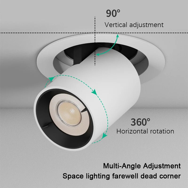 Spot LED encastrable chambre à coucher