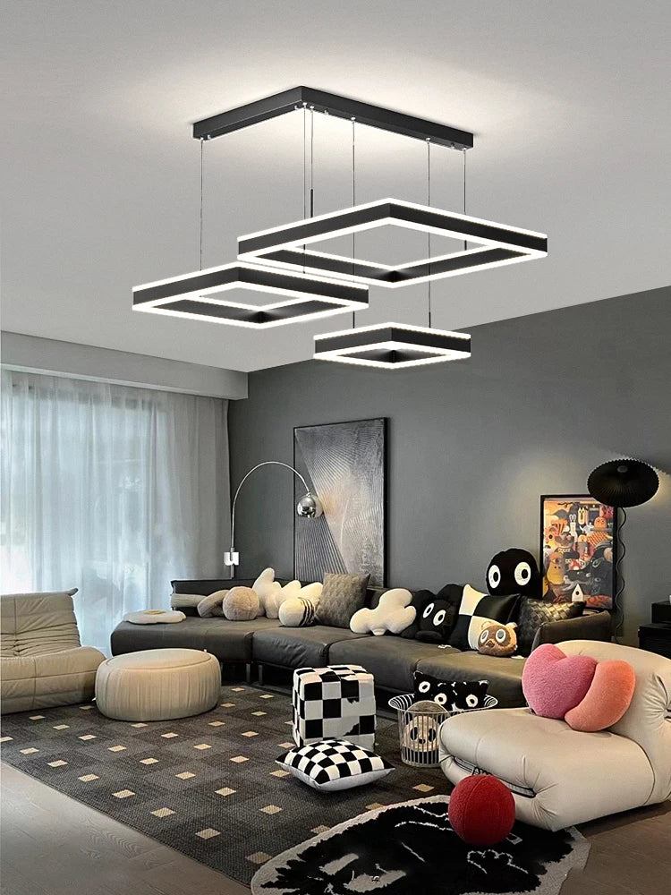 Luminaire aluminium acrylique moderne