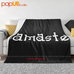 Housse de couette polaire corail Ombre Interieur motif yoga