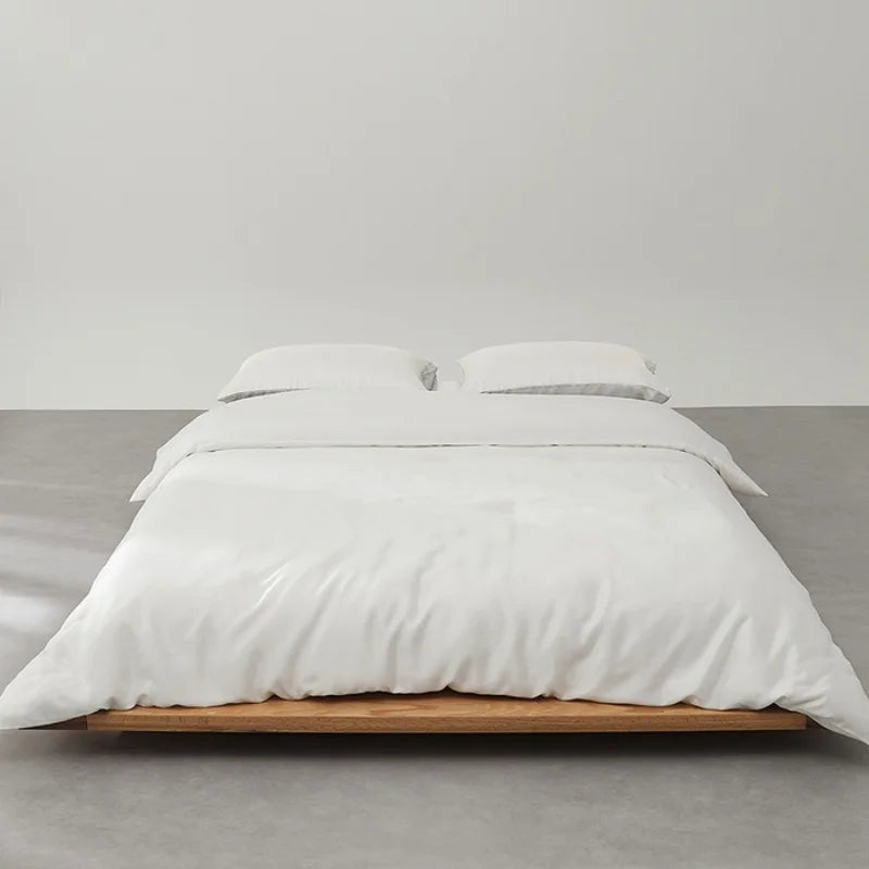 Housse de couette blanche unie en Lyocell 200x230cm