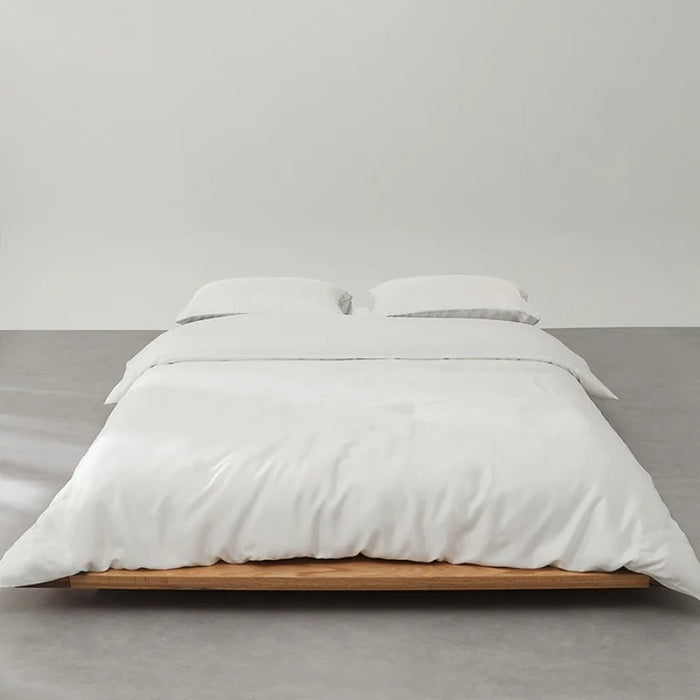 Housse de couette blanche unie en Lyocell 200x230cm