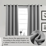 Rideau de salle de bain occultant 85% en gris clair