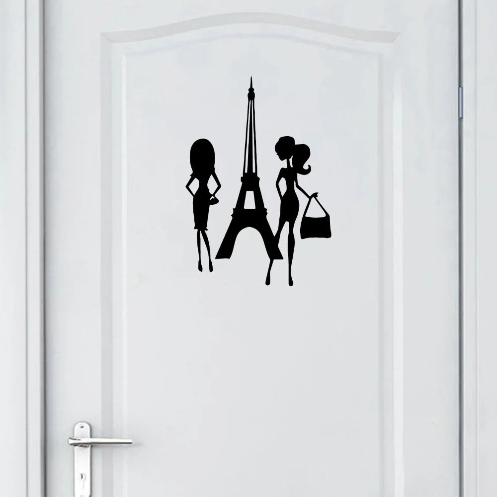 Décoration murale avion style dessin animé pour toilettes