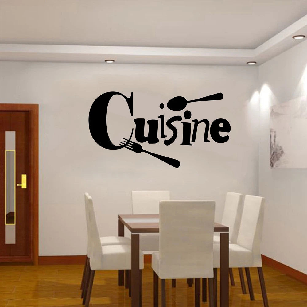 Autocollant mural avion kaki posé sur carrelage cuisine