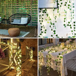 Guirlande LED lierre artificiel pour mariage