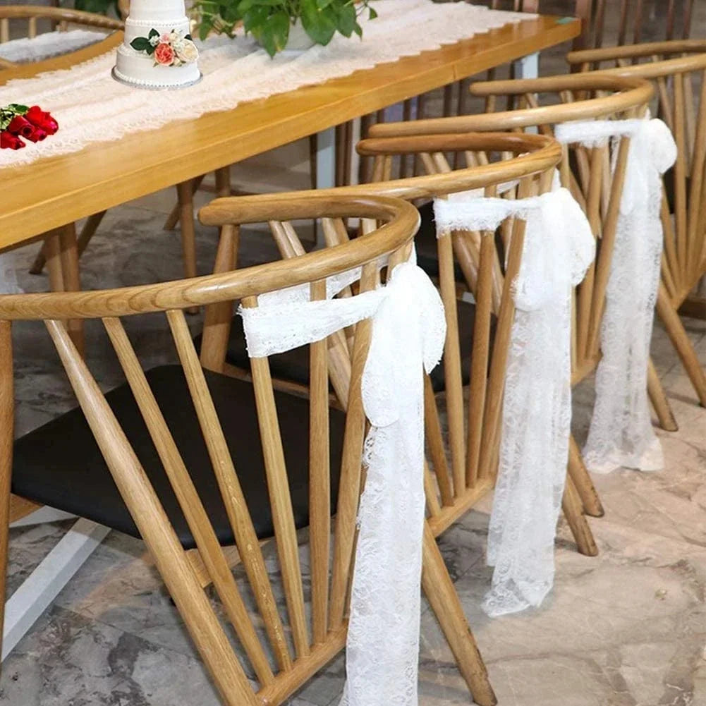 Chemin de table jaune rayé pour fête