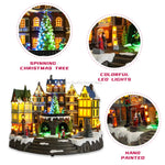 Vue de côté de la décoration de Noël en plastique gris clair