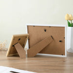 Cadre photo rectangle bois marron pour galerie murale