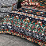 Linge de lit style bohème marron