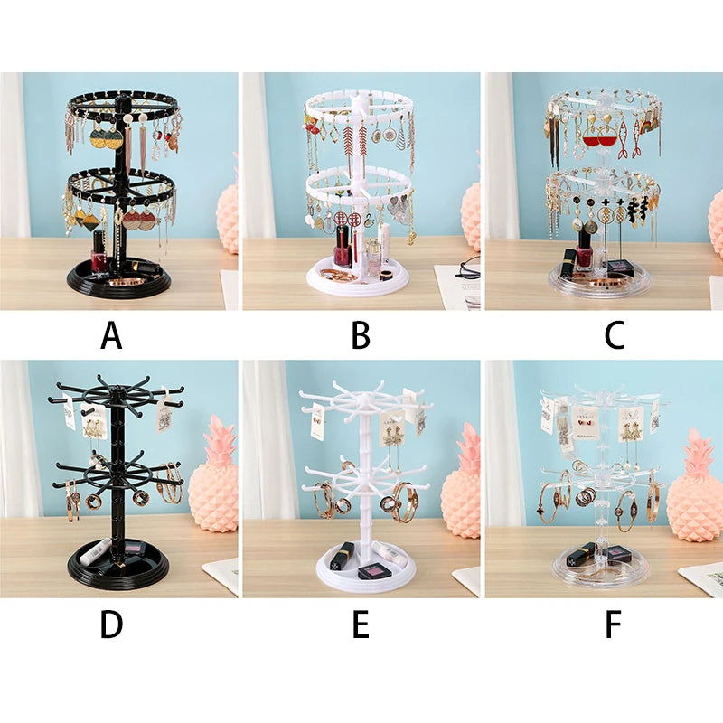 Détail des compartiments du présentoir pour bracelets et colliers