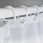 Rideau de douche imperméable accroché à une tringle