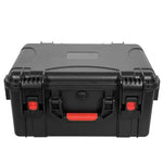 Boîte à outils étanche rigide noire pour rangement professionnel
