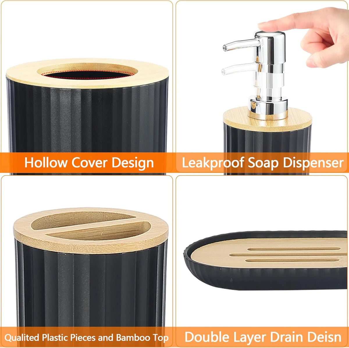 Brosse de toilette avec support salle de bain