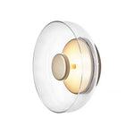 Applique murale LED en verre blanc ambiance cocooning
