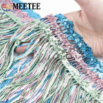 Franges à paillettes en dentelle pour rideaux couleur or