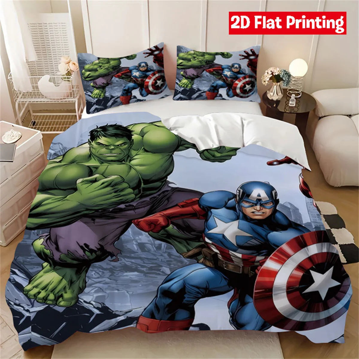 Housse de couette Hulk dans différentes couleurs disponibles