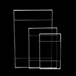 Cadre acrylique transparent utilisé comme porte-étiquette de prix
