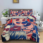 Détail de la fermeture zippée de la housse de couette personnalisable