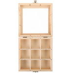 Boîte rangement thé ouverte avec sachets