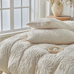 Ensemble literie beige avec taie d'oreiller assortie