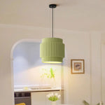 Lustre en résine de café vert blanc beige suspendu au plafond