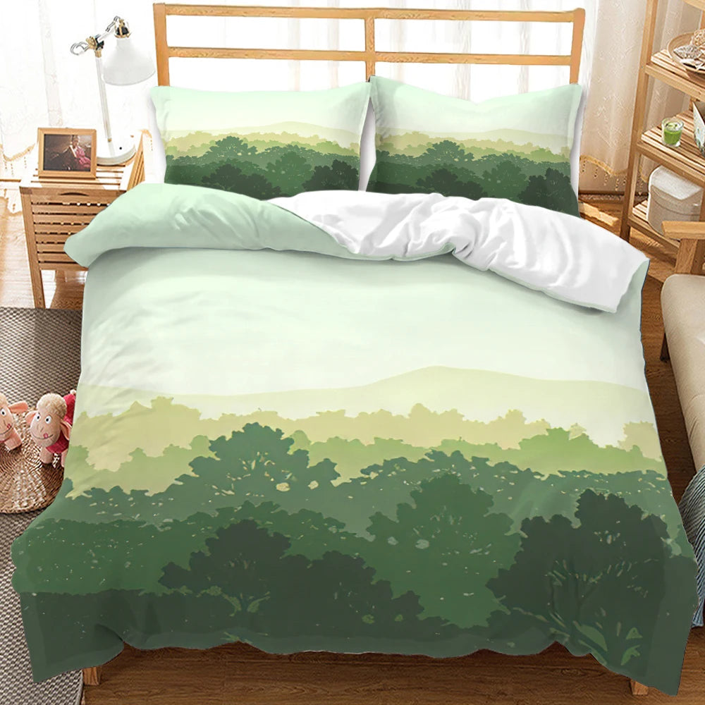 Ensemble literie 3 pièces avec housse de couette et taies d'oreiller