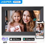 Cadre photo numérique WiFi 10.1 pouces écran tactile HD noir