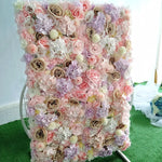 Panneau mural fleurs artificielles mariage arc floral soie Ombre Interieur