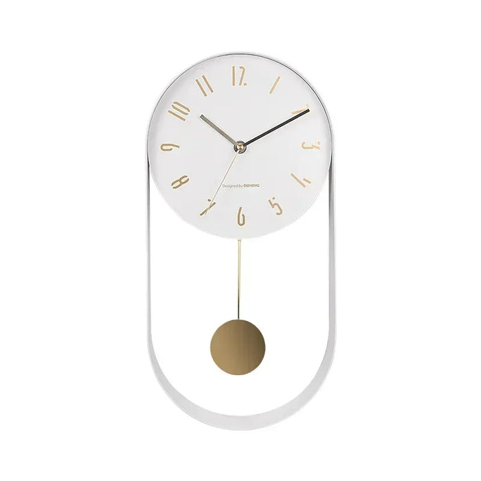Horloge murale pivotante design gris Ombre Interieur