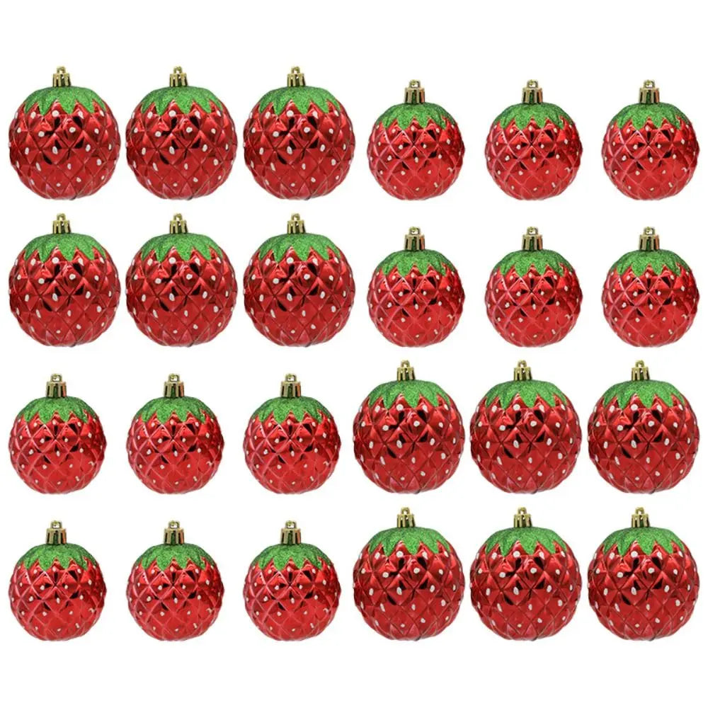 Boules de Noël rouges dans une boîte