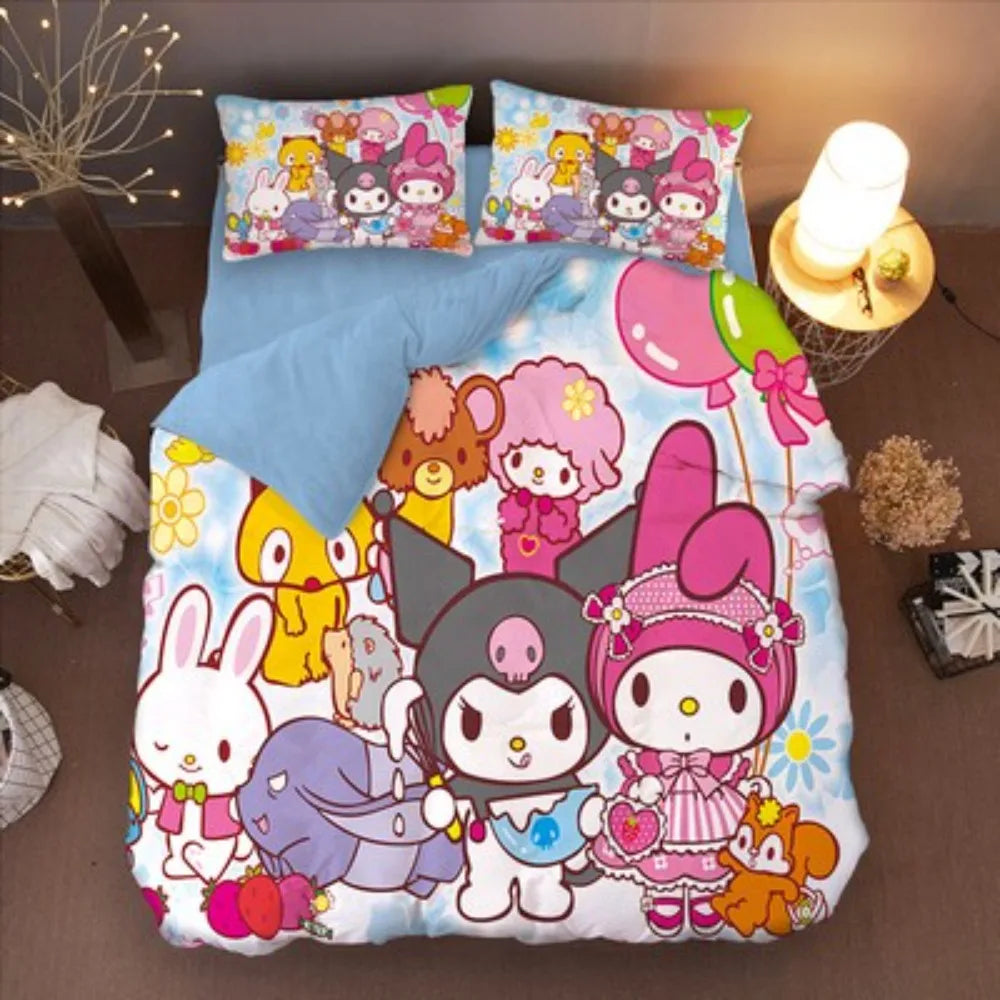 Ensemble literie enfant Ma Melody rose