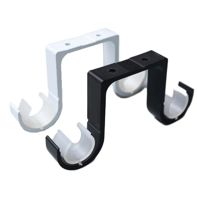 Support tringle à rideau double en couleur blanc pour décoration moderne