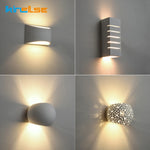 Applique murale en plâtre design moderne G9 LED blanc