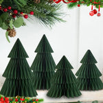 Mini sapin de Noël rouge en nid d'abeille
