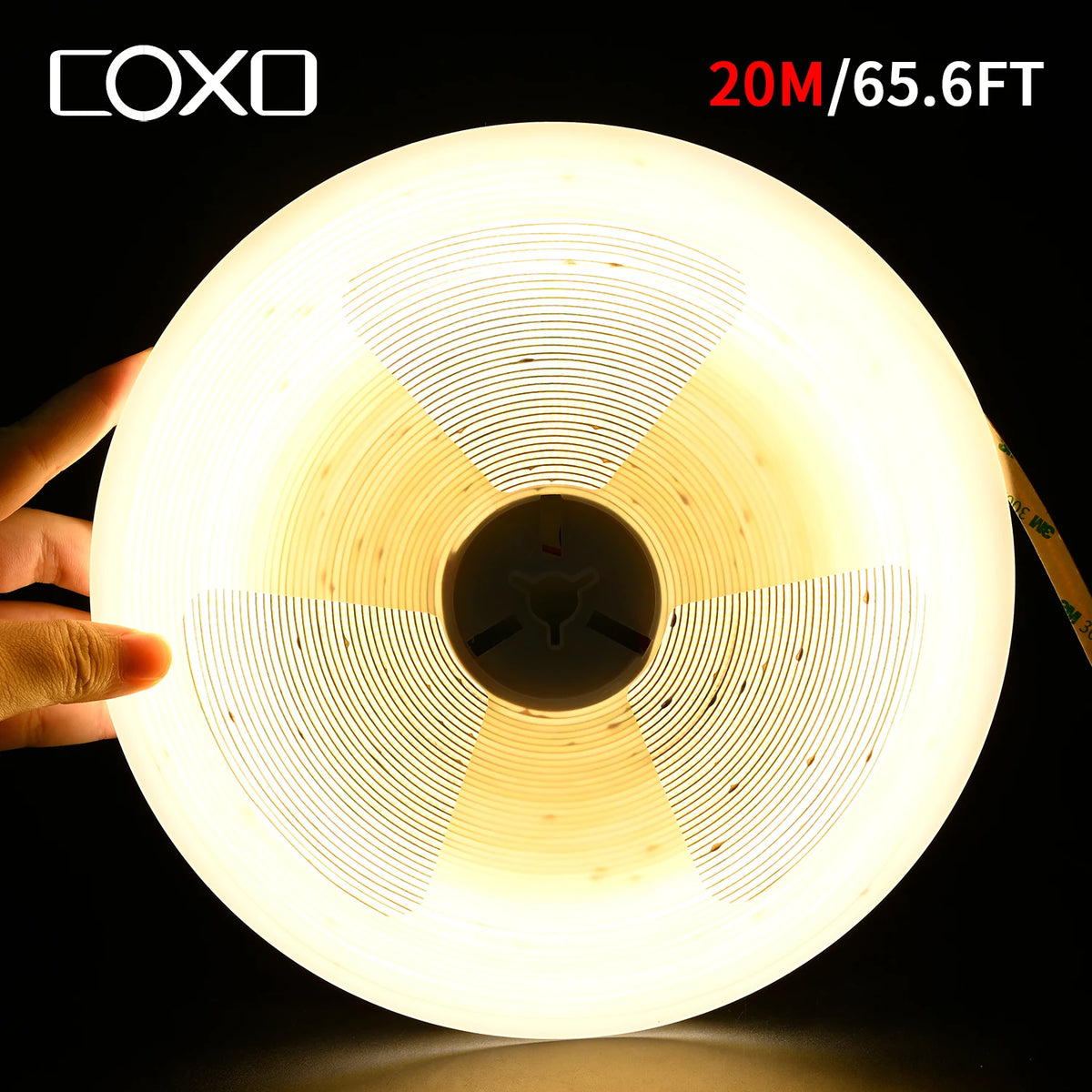 Ruban LED COB 20 mètres blanc chaud