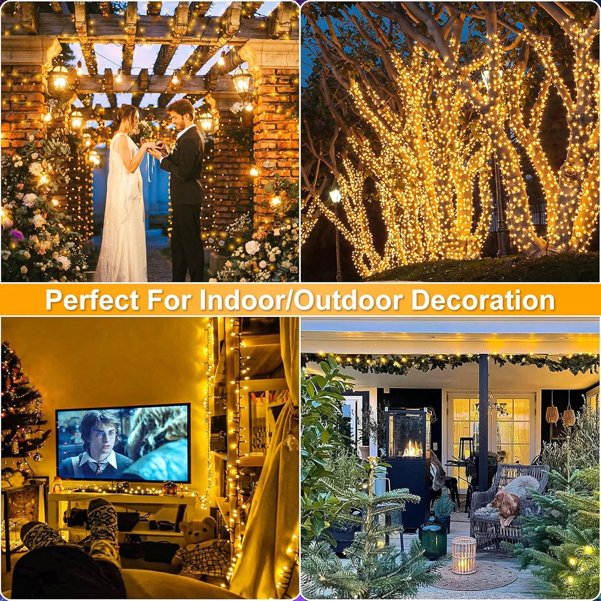 Guirlande lumineuse LED extérieur 10m 100 LED modifiable