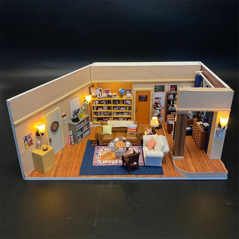 Maquette serre-livres assemblée décoration étagère style méditerranéen